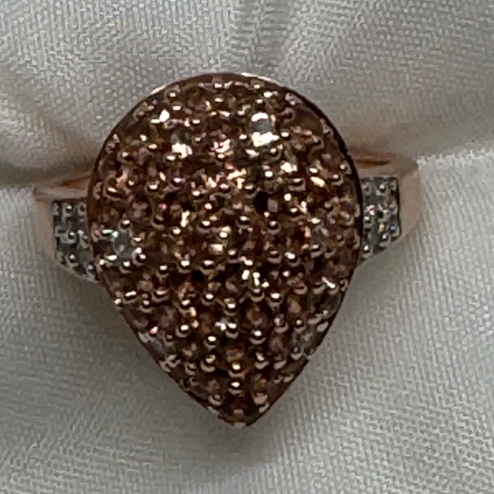 Andalusite and Zircon Ring Sz 8